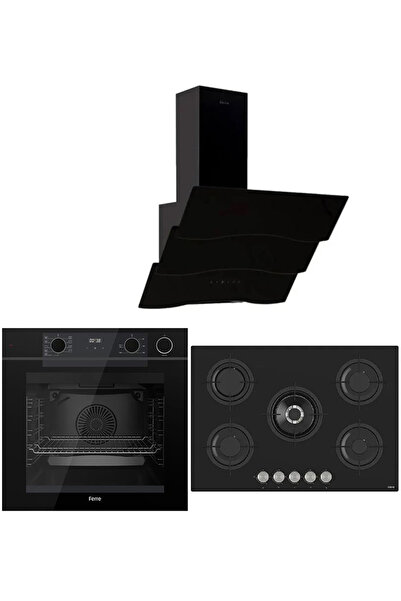 Ferre STEAM PLUS 75 SERİSİ 3LÜ CAM ANKASTRE SET (QEP64CS-RS035-D023)