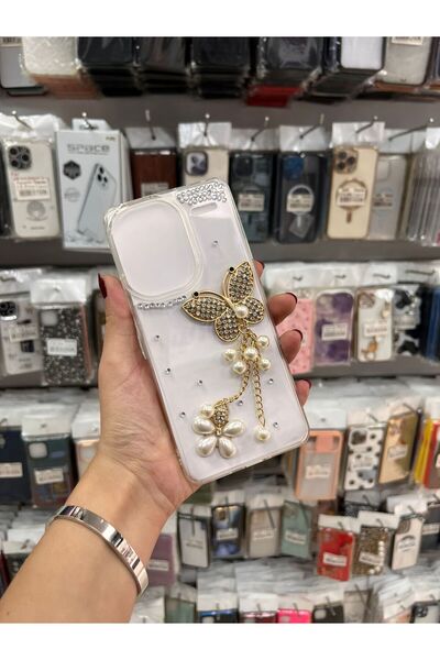 TECNOTREND Xiaomi Redmi Note 13 Pro Plus Uyumlu Işıltılı Şık ve Zarif Gümüş T...