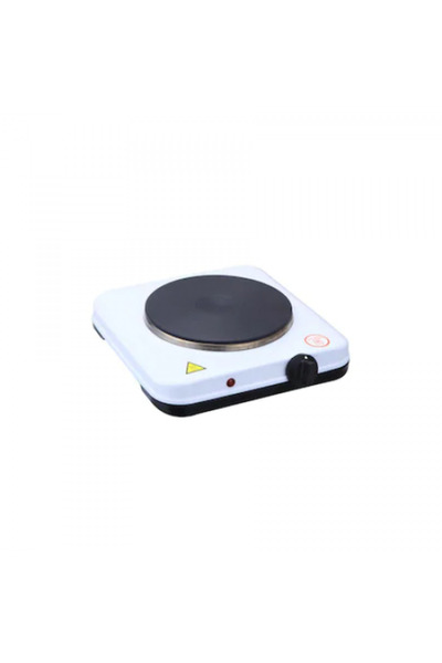 KlaussTech Plită electrică cu termostat, albă, 2000 W