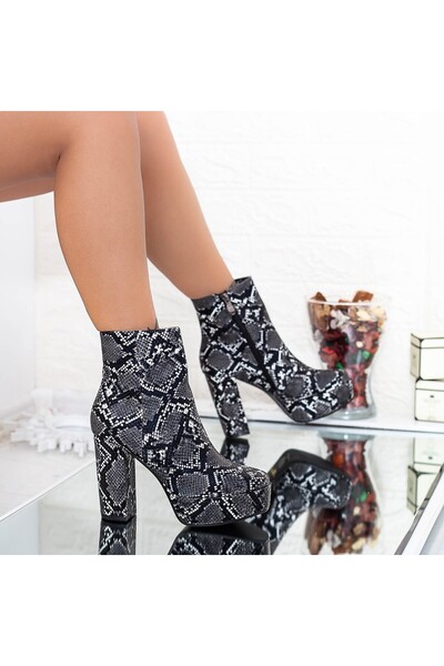 mei Ankle Boots with Heels and Platform XKK278 Snake