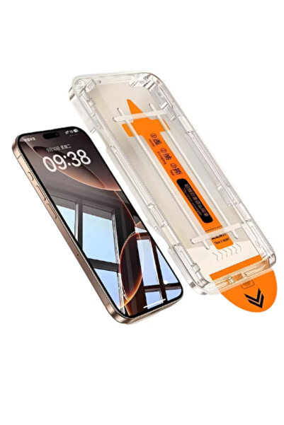 OEM Γυάλινη μεμβράνη με εφαρμοστή για iPhone 15 pro, Πλήρης προστασία, ευκρίν...