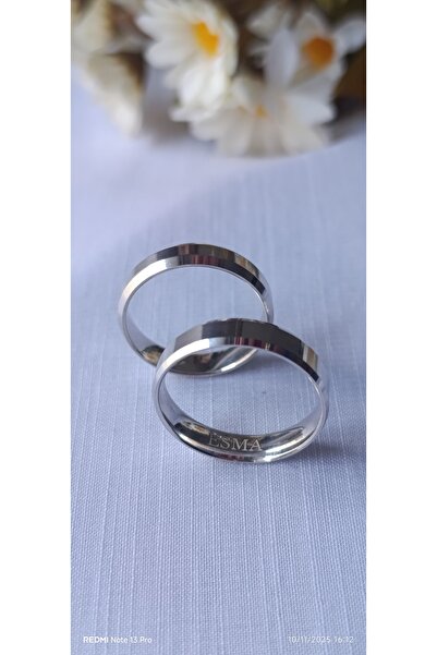 Masal Takı Tasarım GÜMÜŞ NİŞAN EVLİLİK ALYANSI