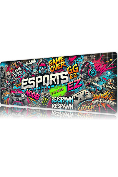 urzuva Raid Boss 70X30 3MM Kalınlık Premium Gaming oyuncu mousepad, Anti Slip...