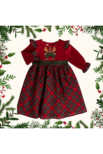 DagDag Baby New Year Tutu Skirt Baby Girl Dress Red 6-12-18-24 Months