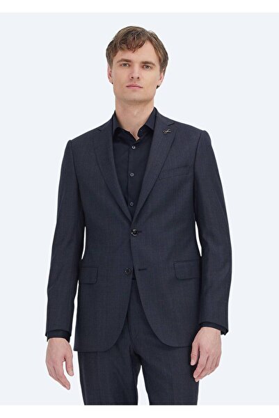 Ramsey Black Plain Regular Fit 100% Wool Suit