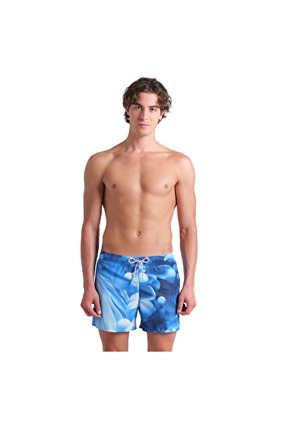 ARENA Water Prints Beach Erkek Mavi Deniz Şortu 007159720