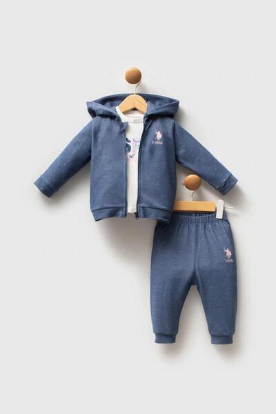 U.S. Polo Assn. Kids طقم يو اس بي 2778 من يو اس بي بولو اسن مكون من 3 قطع للف...