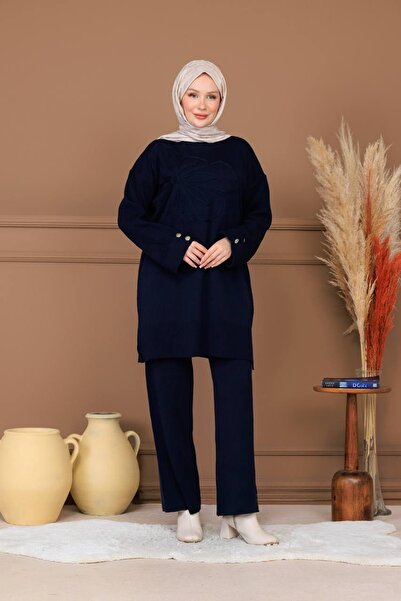 Kirazca Butik Women's Standard Size Floral Knitwear Set