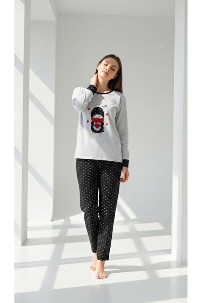 new ats Raporlu Interlock Cotton Pajama Set