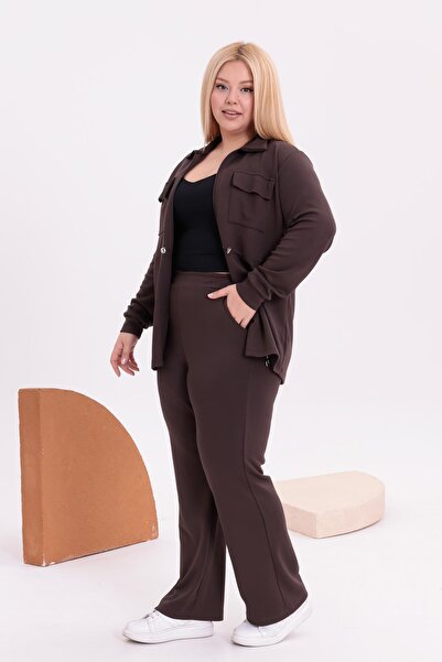 Siyezen Plus Size Zippered Modal Fabric Set