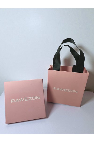 RAWEZON Gift for Lover Steel Pink Stone Butterfly Necklace Gift Set |   Gift for a Lover, Gift for a Friend, with a Box and Bag.