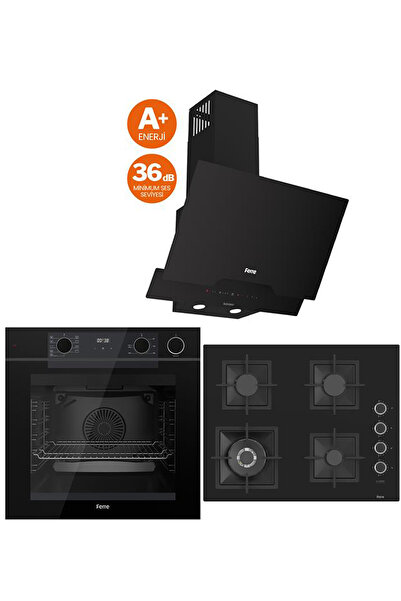 Ferre STEAM PLUS 65 SERİSİ 3LÜ CAM ANKASTRE SET (QEP64CS-SC405-D063SA)