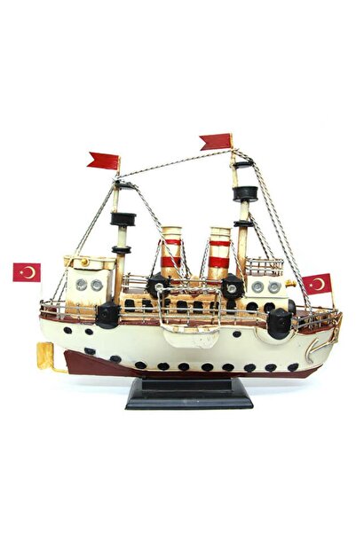 Dünyadan Hediyeler Decorative Retro Metal Steamship Vintage 34cm No.1
