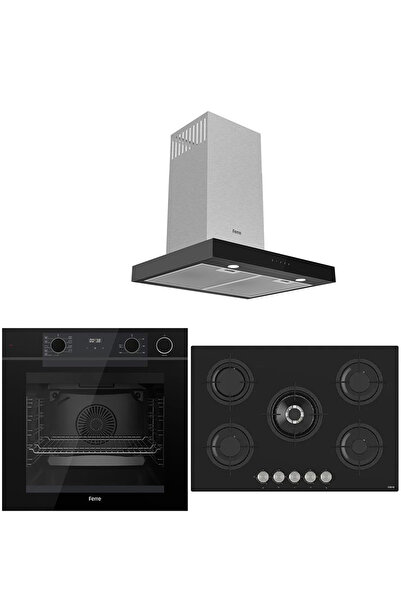 Ferre STEAM PLUS 75 SERİSİ 3LÜ CAM ANKASTRE SET (QEP64CS-RS035-D100)