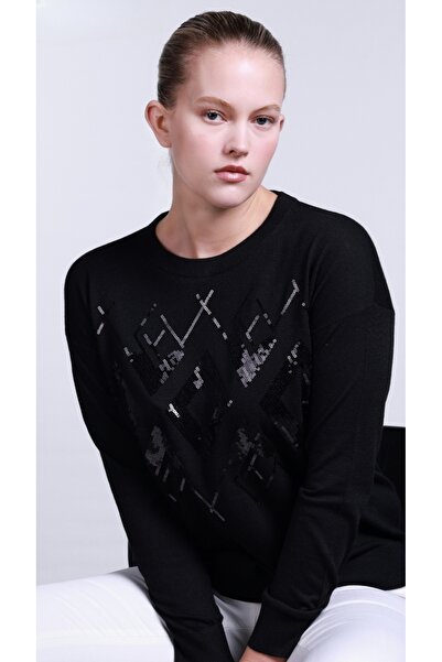 Sempre BAKLAVA PATTERNED KNIT SWEATER