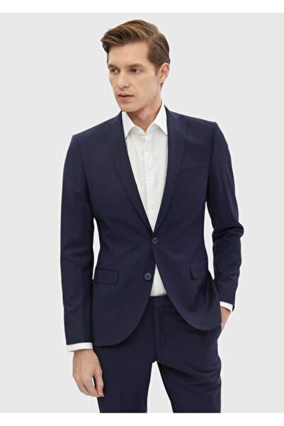 Ramsey Saks Flat Fashion Slim Fit Wool Blended Suit
