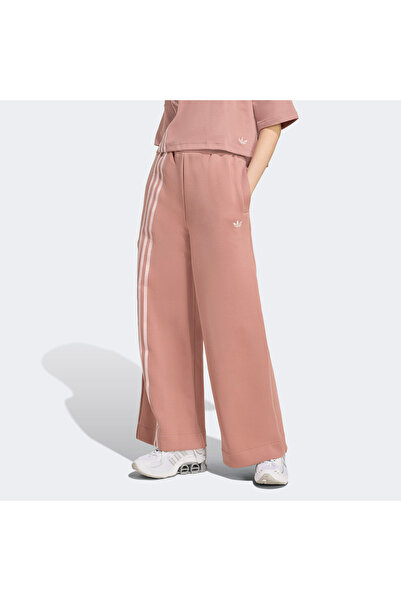 adidas Pantaloni de trening roz pentru femei 3 Stripes
