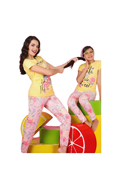 Generic Girls' short-sleeved cotton pajamas - PJ 427