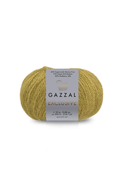 Gazzal Exclusive 60% Superwash Merino 30% Silk 10% Kid Mohair Knitting Yarn –...