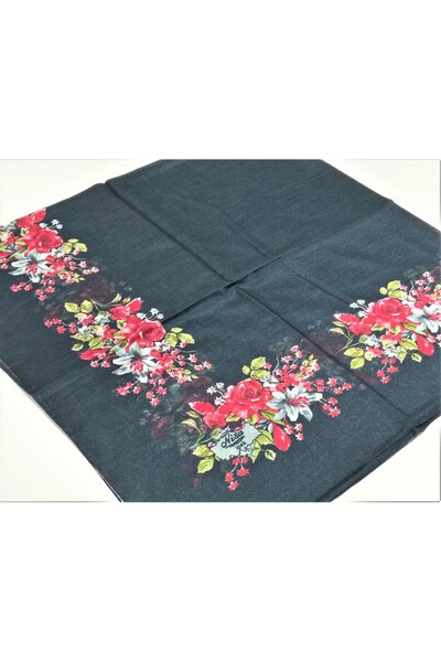 NİSA İPEK İçi Boş Kenarı Desenli Oyalık Yazma 100 Cm