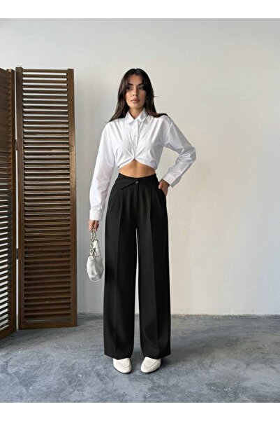 MIZUKI Bel Devirmeli Polisiviskon Pantolon