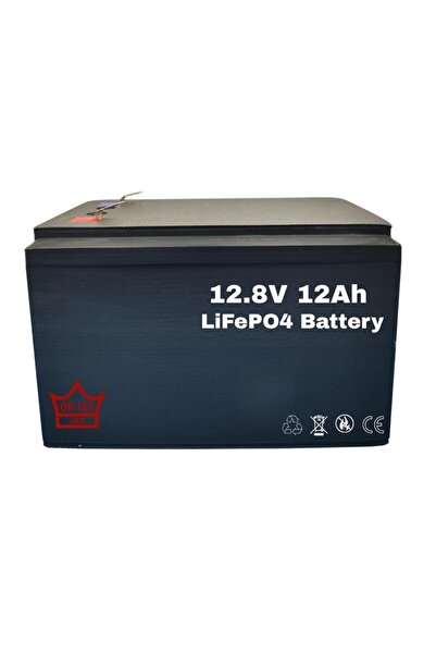 ORTEC 12.8V 12Ah LiFePO4 Batarya - Akülü Araba - UPS Aküsü