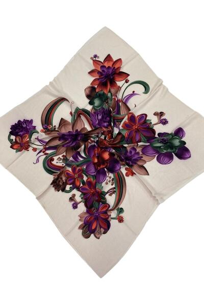 NİSA İPEK Desenli Oyalık Yazma 100 cm.