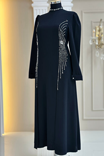 Amine Hüma Duru Abiye Elbise Siyah