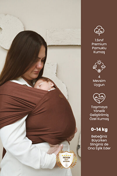 ilays beauty Pamuklu Esnek Wrap Sling (BABYWEARİNGE ÖZEL ÜRETİM KUMAŞ)