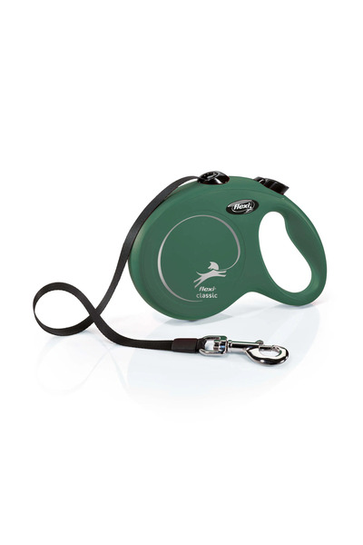 Flexi New Classic Şerit Tasma Yeşil Large 5 Metre