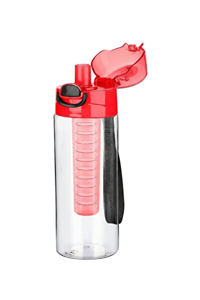 ELDİPA 500 ml Detox Water Bottle with Push-Button Locking Lid and Filter, Pc Fruit Infuser Water Bottle