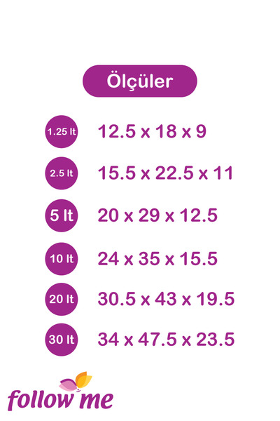 follow me Embroidery Multi-Purpose Box 10Lt (Grey)(3 Pieces)