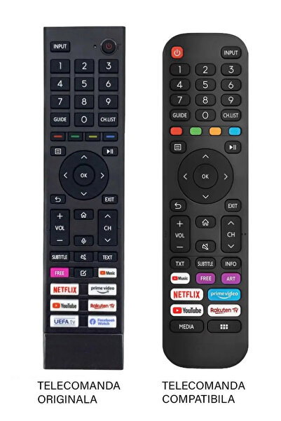 OEM Hisense TV replacement remote control ERF3B80H compatible code ER1169-N /MFY1159 (423-2)