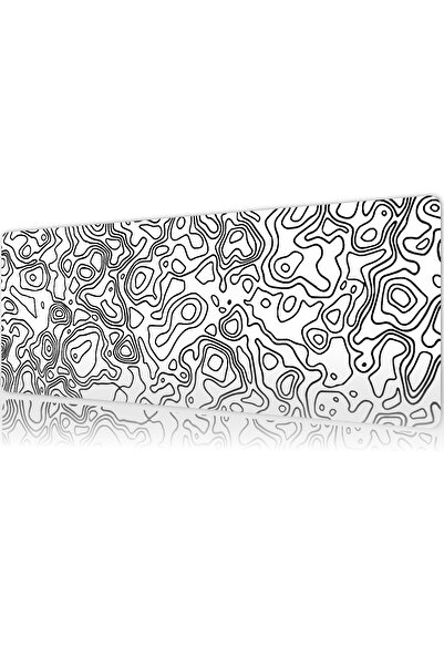 urzuva Monochrome Lines 70X30 3MM Kalınlık Premium Gaming oyuncu mousepad, An...