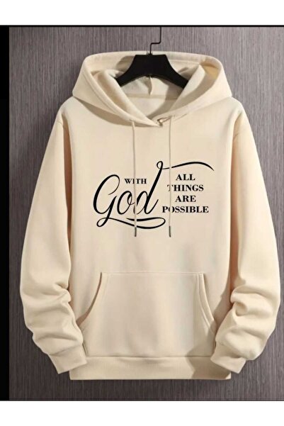 ORVIO Group هودي تحفيزي مكتوب عليه 'مع الله'