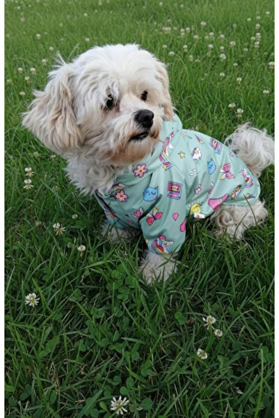 PATİBÖR Unicorn Desenli Peluş Kapüşonlu Köpek Montu