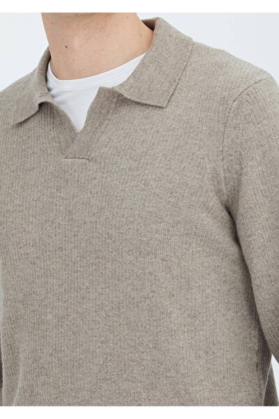 Ramsey Mink Polo Neck Thessaloniki Wool Blend Knitwear Sweater