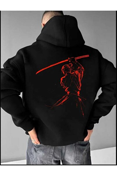 ORVIO Group هودي الساموراي مطبوع المحارب