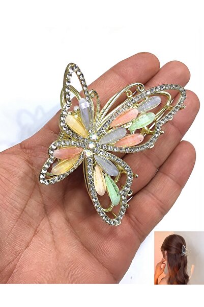 NEW HİLL Нов модел с пеперуда, елегантен метален закопчалка - 7 см