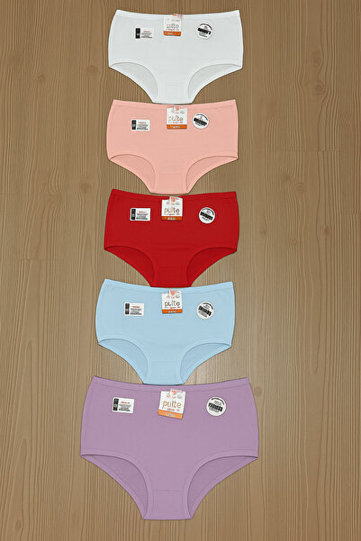 Anıt Lingerie مجموعة من 5 سراويل داخلية نسائية قطنية ملونة عالية الخصر – راحة...