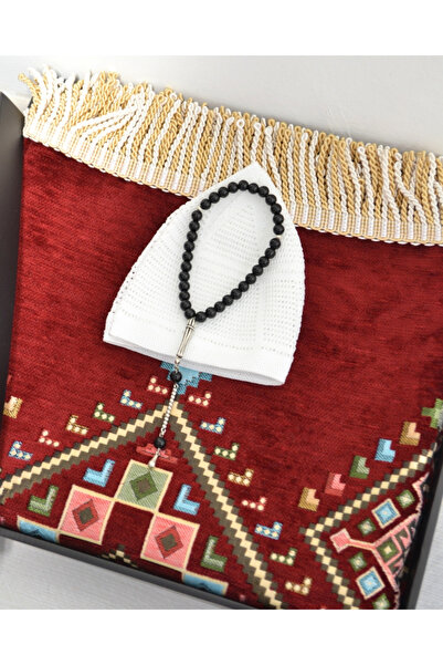 Bilenler Σετ δώρου για άνδρες με χαλί προσευχής, χάντρες προσευχής και καπάκι...