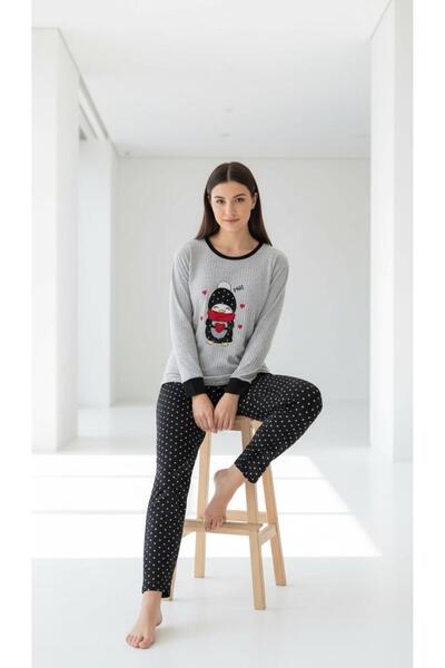 new ats Raporlu Interlock Cotton Pajama Set