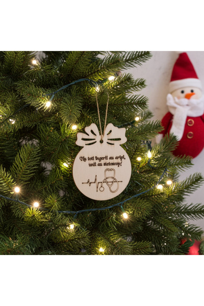 damoro Glob personalizat ,Cadou Doctor,lemn,Set 3