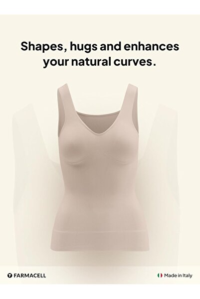 farmacell 607 Women's Shaping Control Camisole - Nude