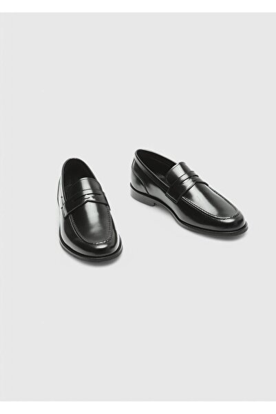 Ramsey Black Leather Classic Loafer