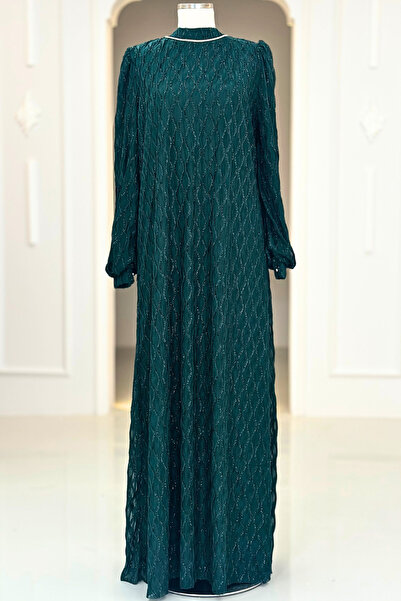 Amine Hüma Ravza Abiye Elbise Zümrüt