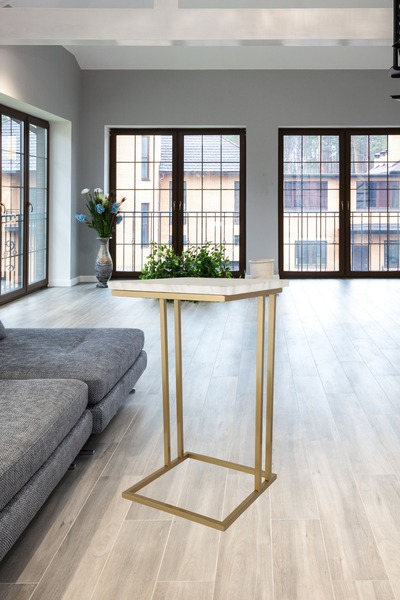 Begüsa Valero Sehpa Eskitme Mermer Ahşap