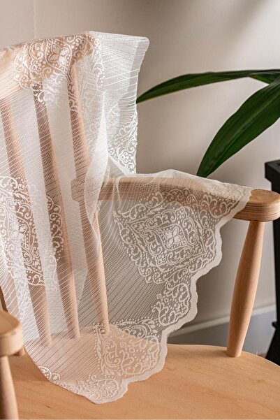 LUNETT HOME Hermi̇a51 Pattern Rarely Plied 1X2 Tulle Curtain Living Room Balcony Kitchen Tulle