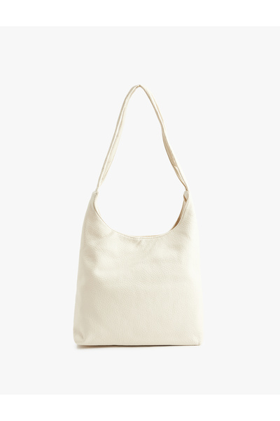 Koton Faux Leather Hobo Bag with Strap