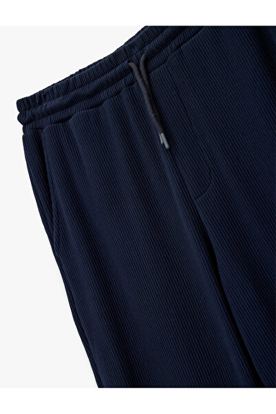 Koton Cotton Pocketed Regular Fit Lace-Up Waist Sweatpants